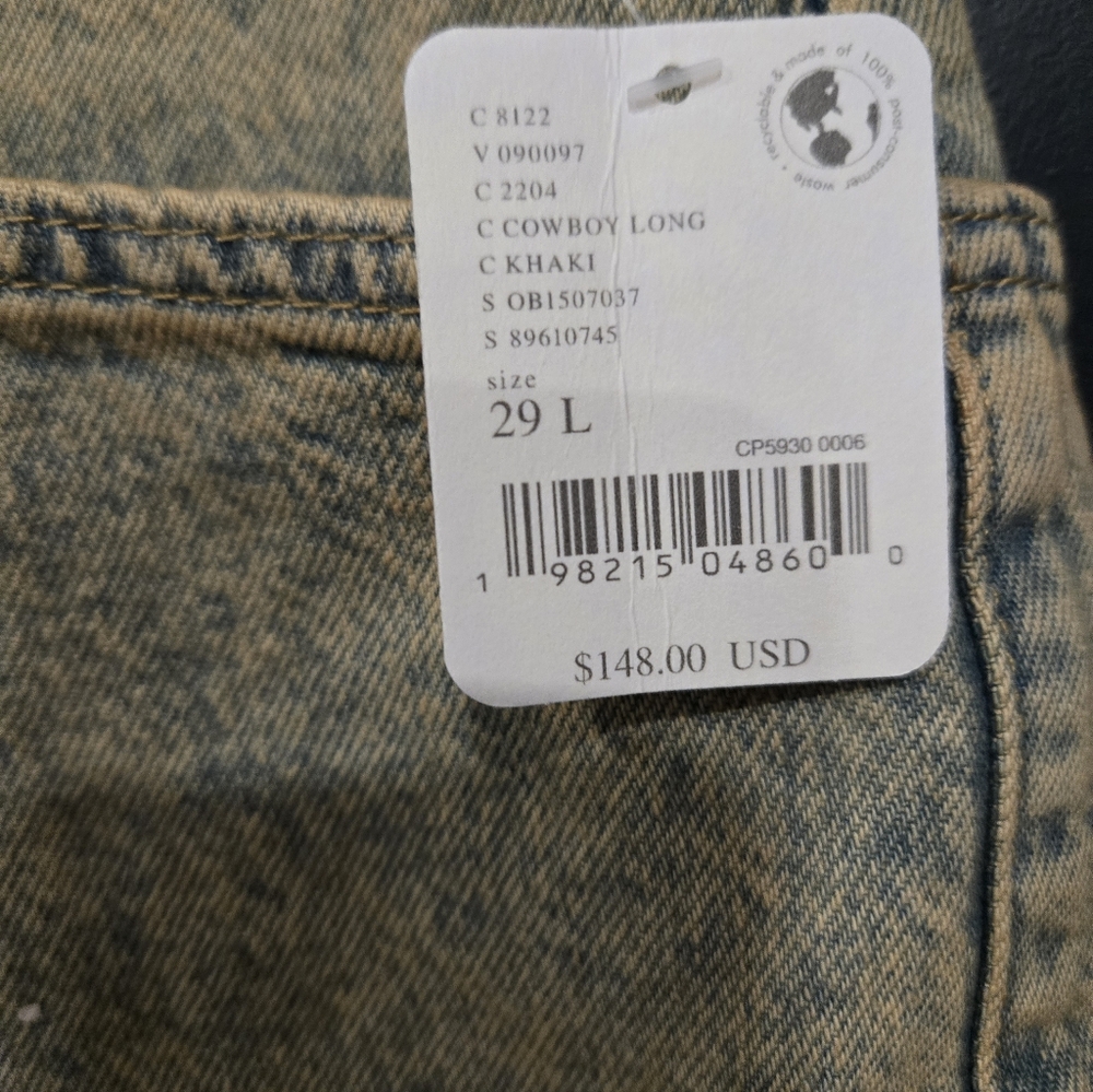 We The Free Low Slung Moxie Barrel Jeans Cowboy 29L Nwt - Picture 4 of 4